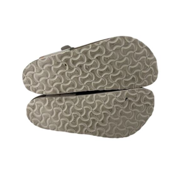 Birkenstock Gizeh Thongs Metallic Rose Leather Shoes Flip Flops Sandals Size 38 - Picture 11 of 12